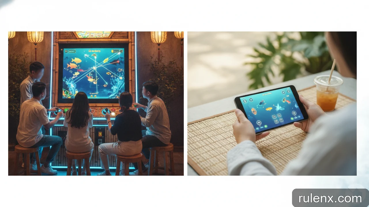 Minh họa: Bắn cá offline và online: ưu nhược điểm của từng hình thức chơi