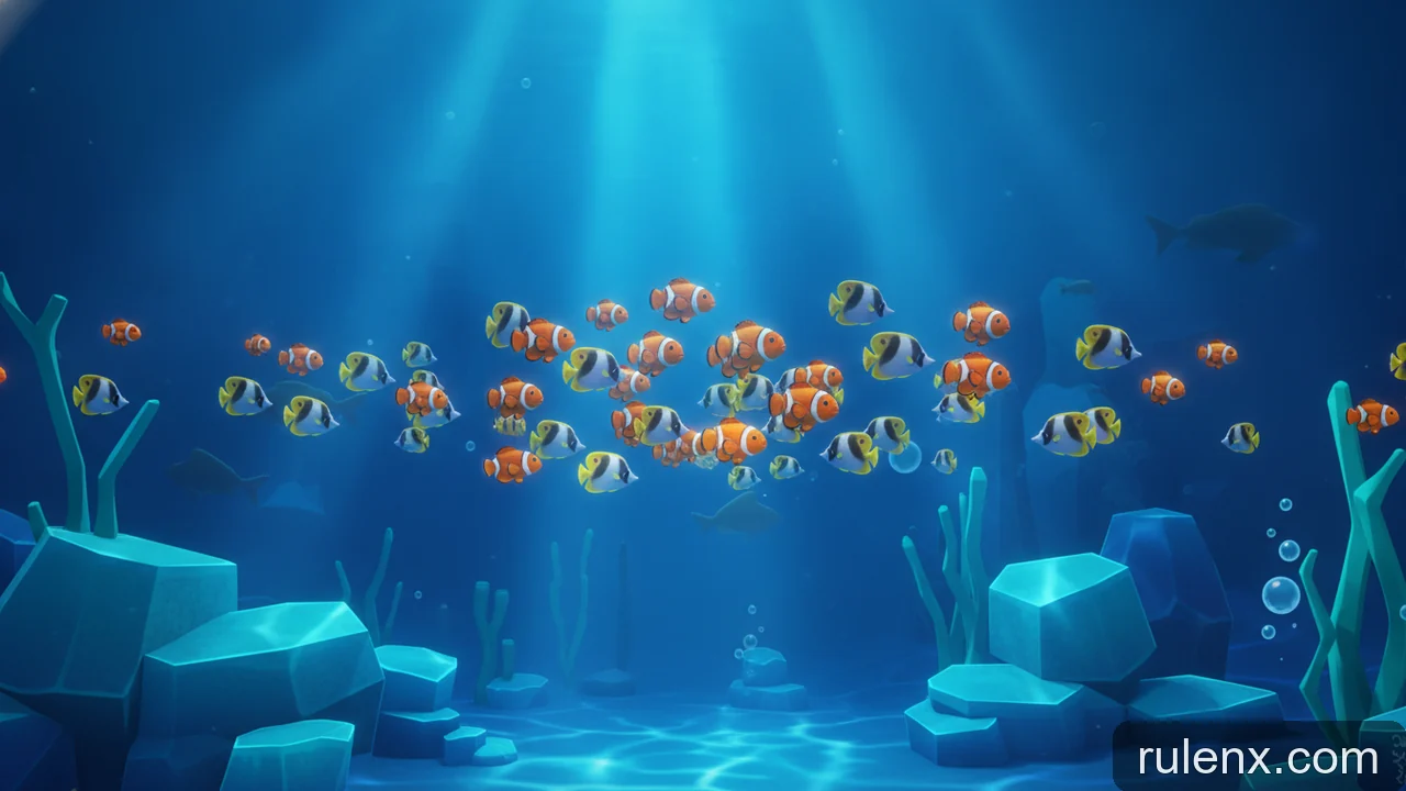 Minh họa: Đặc điểm các loại cá nhỏ trong game bắn cá: nhận diện và giá trị