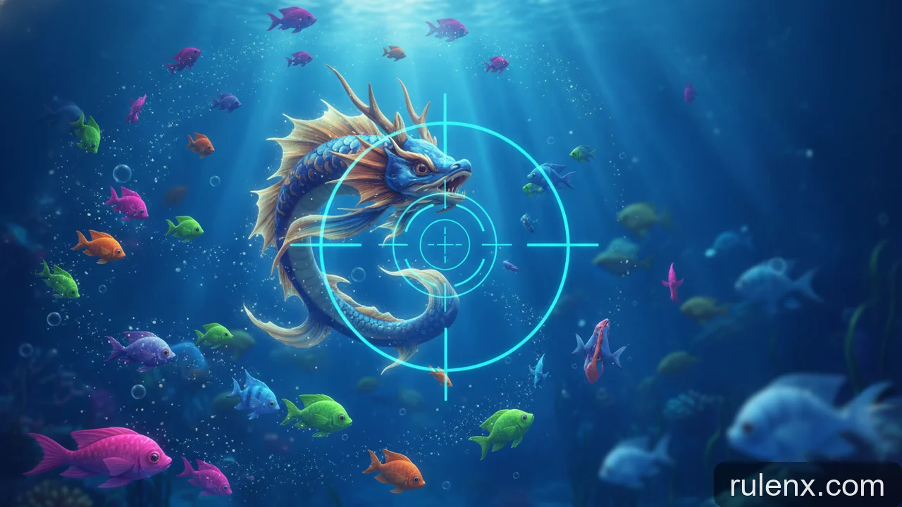 Minh họa: Dự đoán đường bơi của cá trong game bắn cá: mẹo và chiến thuật hiệu quả