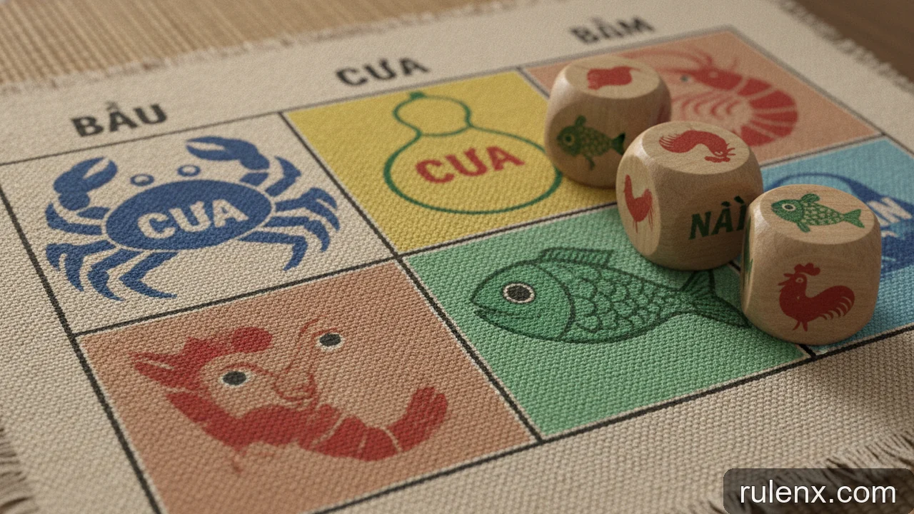 Minh họa: Giới hạn đặt cược Bầu Cua: quy định tối thiểu và tối đa trên bàn