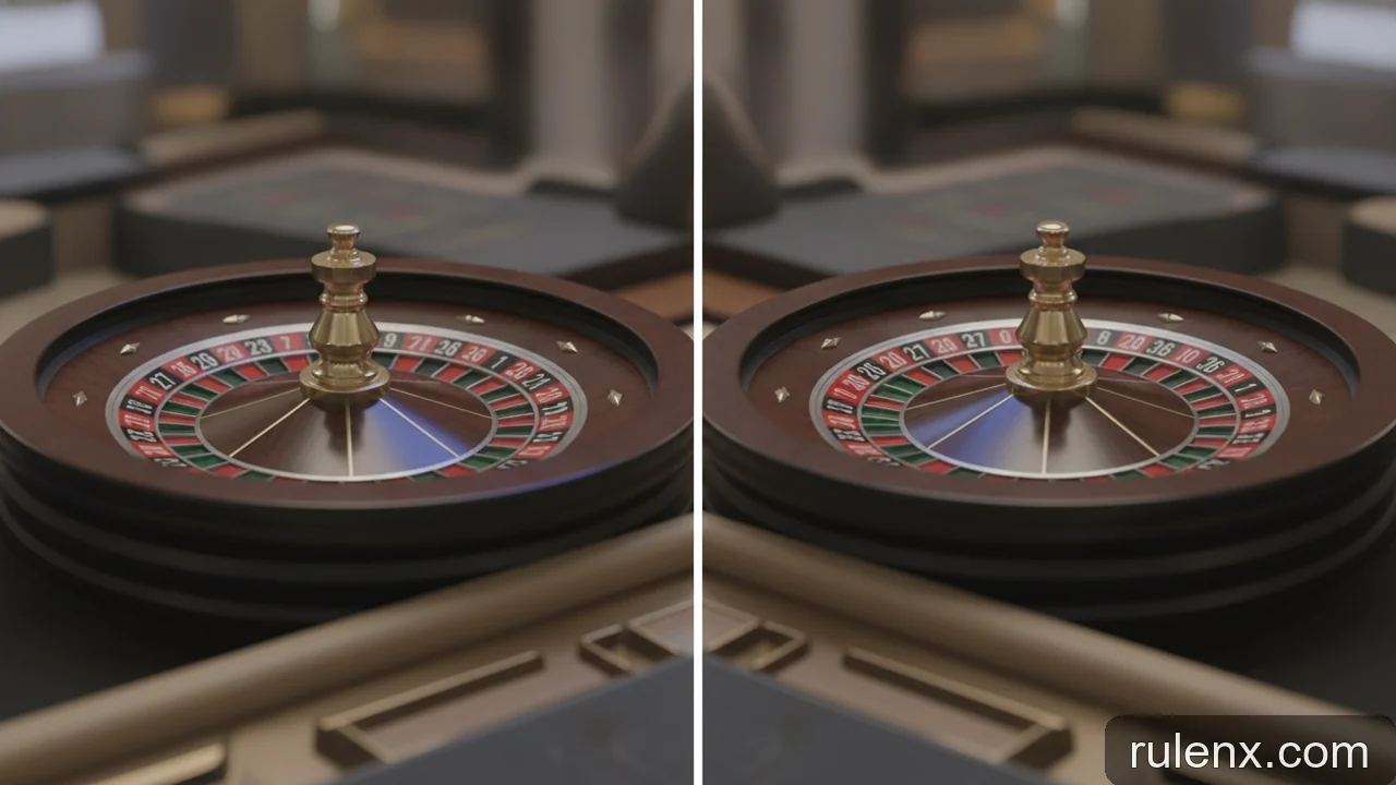 Minh họa: Lợi thế nhà cái trong Roulette: So sánh bánh xe kiểu Mỹ và kiểu Châu Âu