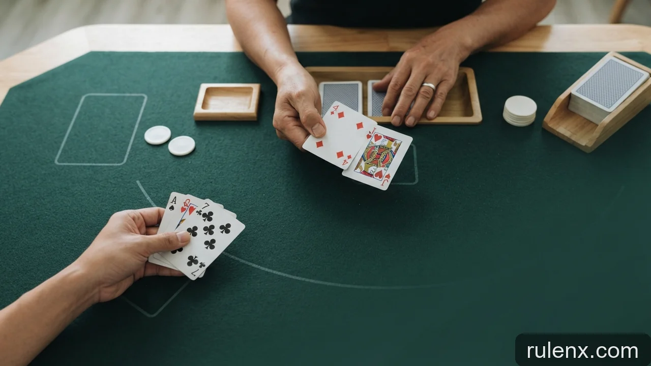 Minh họa: Luật chơi Xì Dách Blackjack: Quy tắc rút bài, điểm tối đa và nhà cái