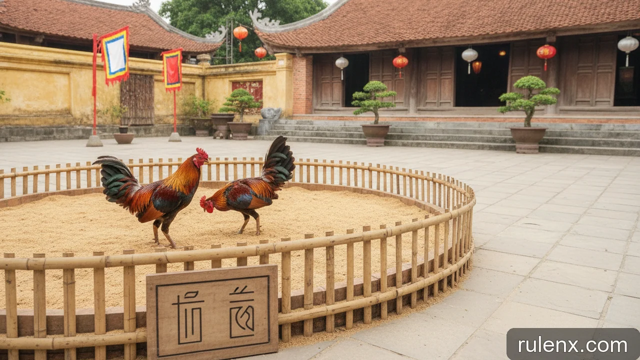 Minh họa: Luật thi đấu gà tre: quy định về hạng cân, cựa và thời gian trận đấu