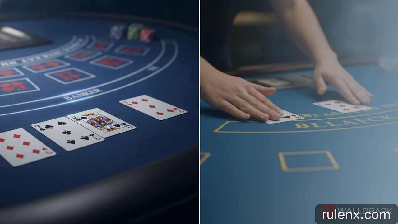 Minh họa: Nên chơi Baccarat hay Blackjack? So sánh nhịp độ và quyết định