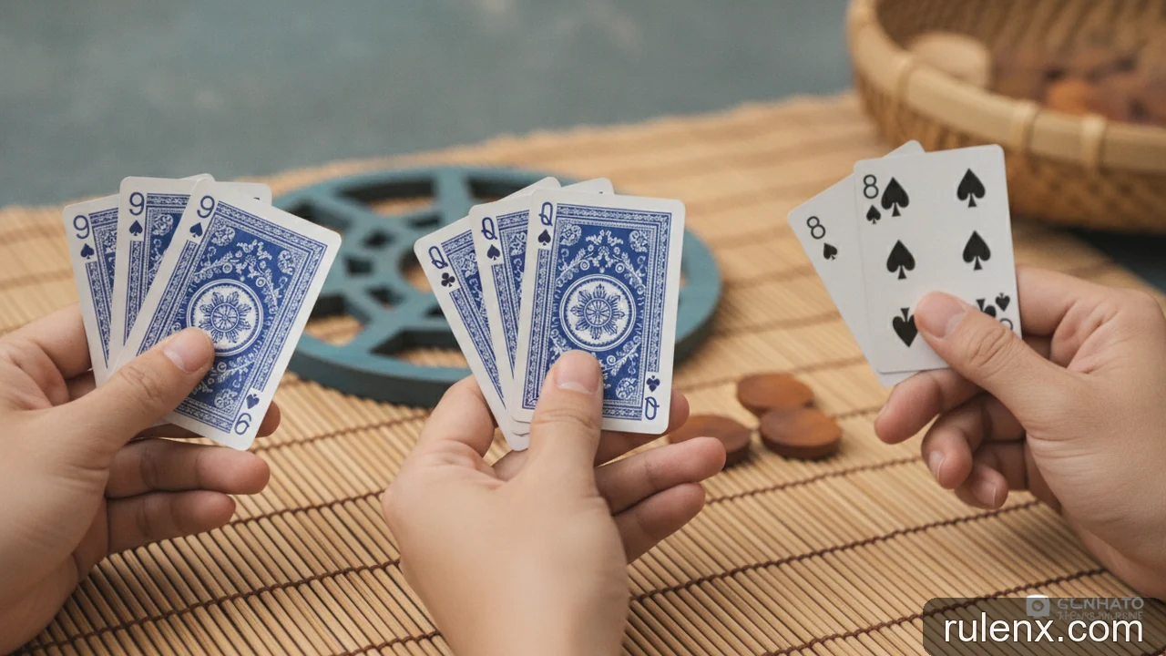 Minh họa: Phân định đồng hạng trong Liêng: Quy tắc xử lý khi có nhiều người cùng điểm