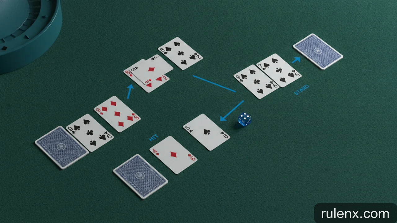 Minh họa: Phân tích ví dụ thực tế: các quyết định khó trong Blackjack và giải pháp