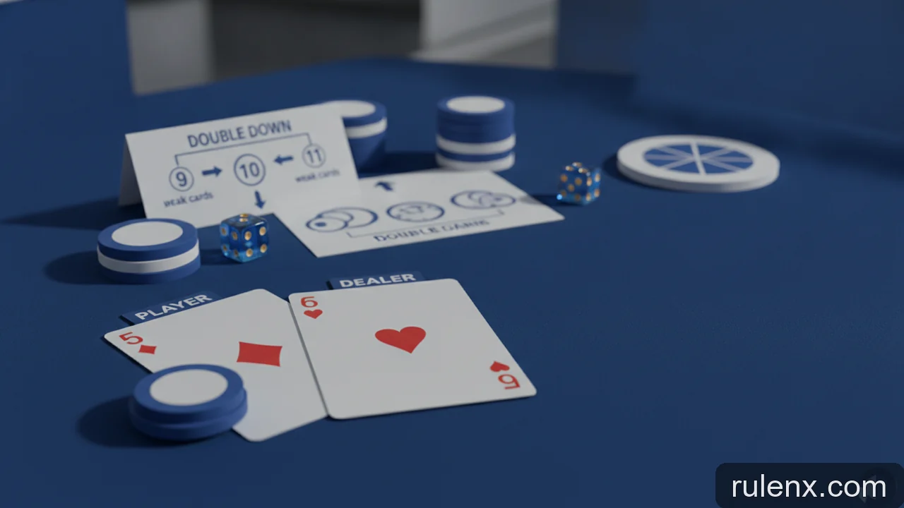 Minh họa: Quyết định gấp đôi (Double Down) trong Blackjack: khi nào là lựa chọn tốt nhất?