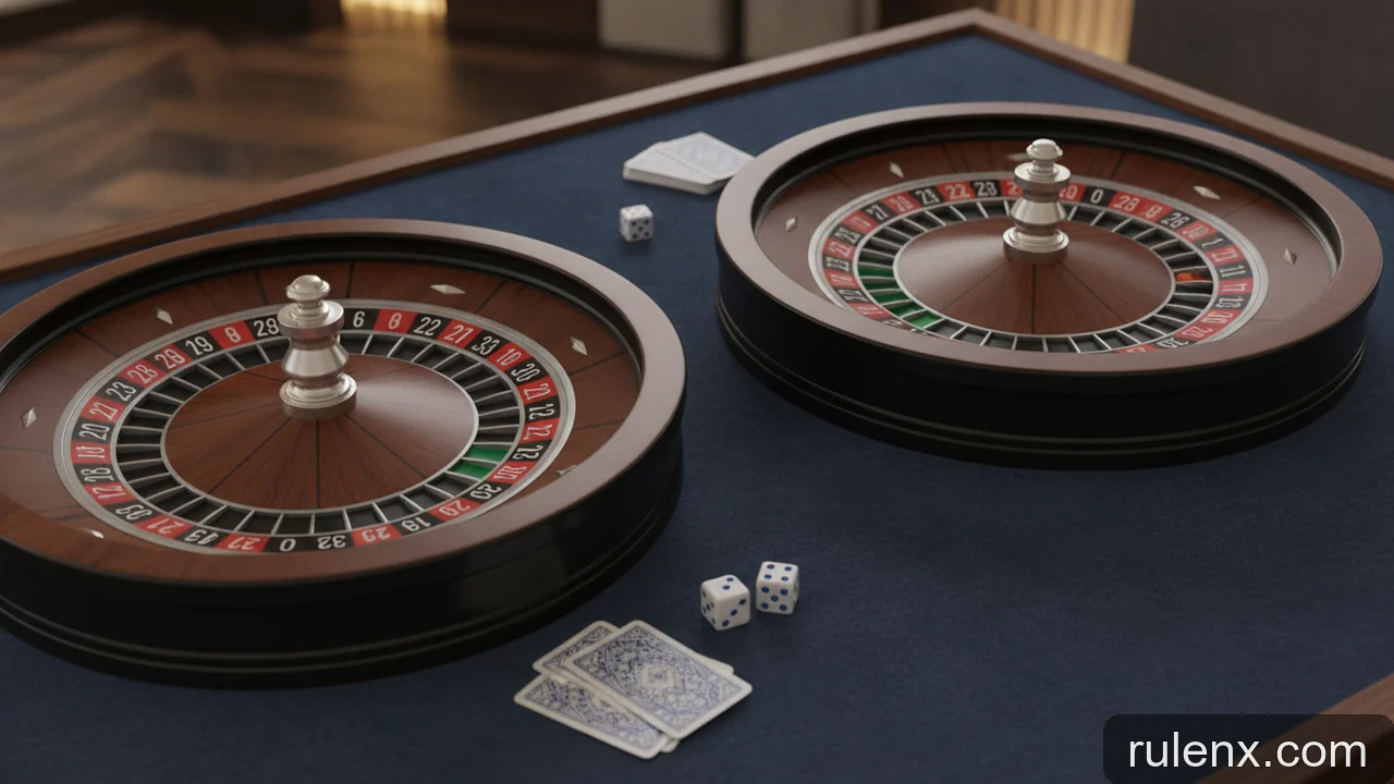 Minh họa: Roulette Mỹ và Âu: điểm khác biệt của số 0 và 00 trên bánh xe