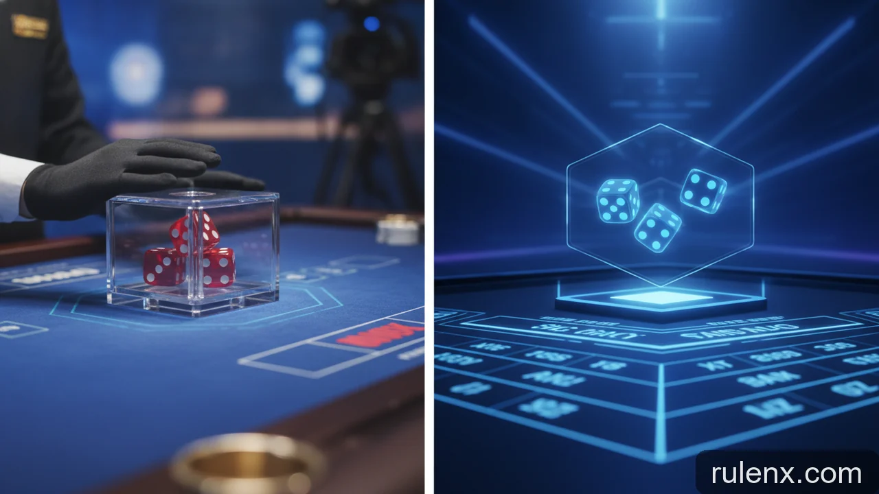 Minh họa: Tại sao nên thử Sic Bo Live thay vì chỉ chơi bản RNG?