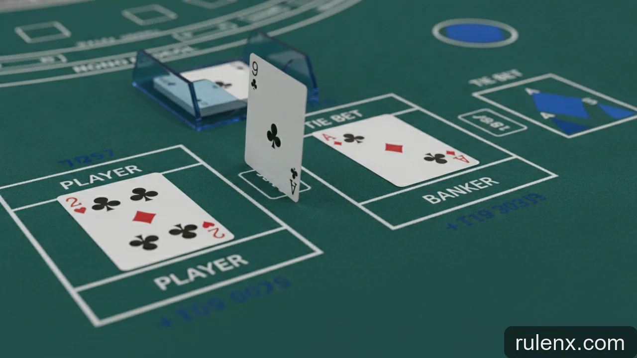 Minh họa: Tỷ lệ Baccarat: Bảng thống kê xác suất rút lá thứ ba chi tiết