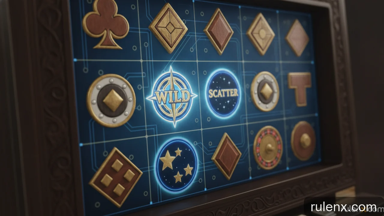 Minh họa: Wild và Scatter trong Slots: Biểu tượng đặc biệt và chức năng của chúng