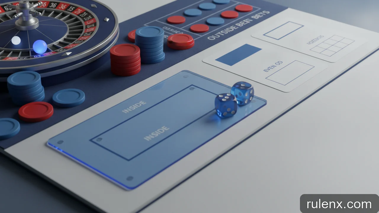 Minh họa: Xác suất Roulette: tỷ lệ thắng của các loại cược trong và ngoài