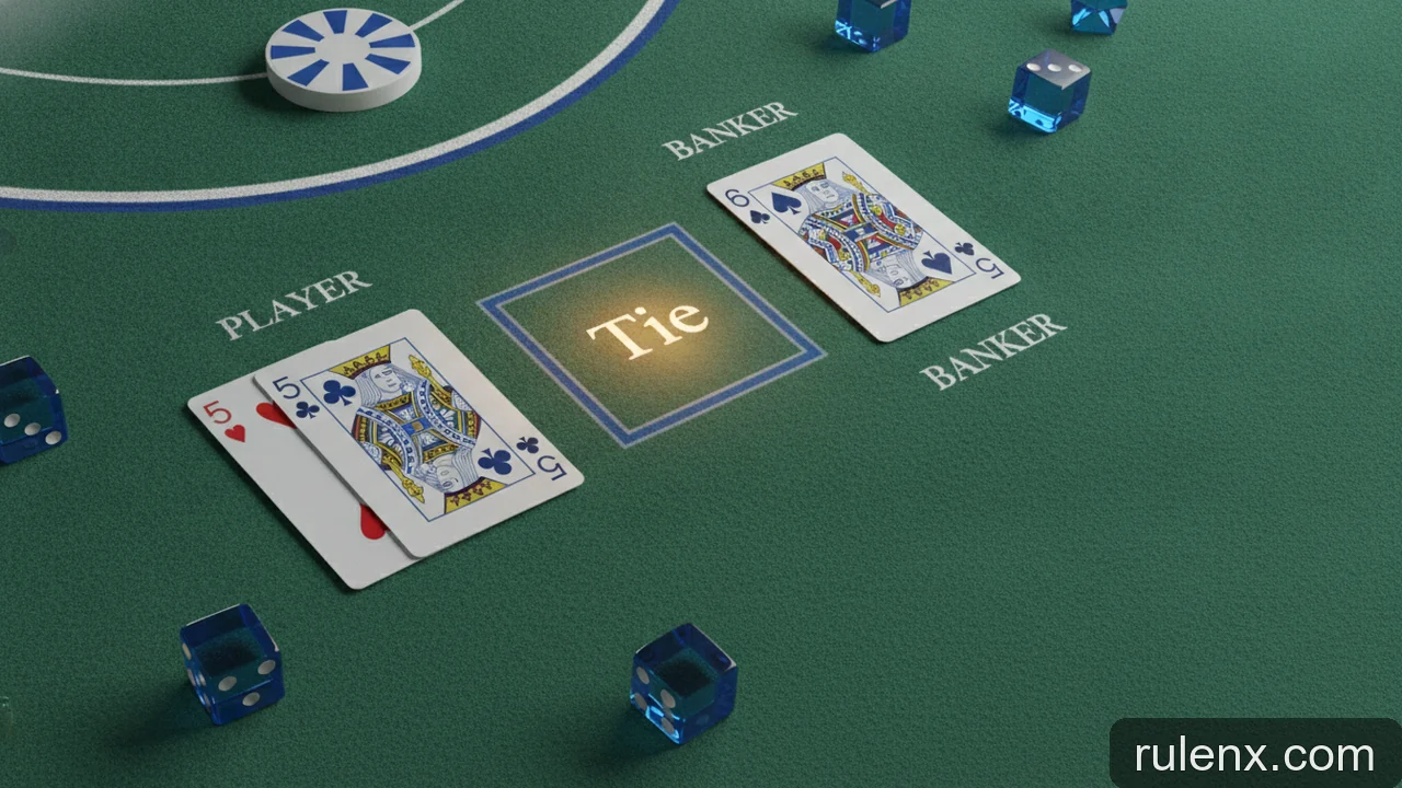 Minh họa: Xác suất thắng của cửa Tie trong Baccarat: Có nên đặt cược vào cửa Hòa?